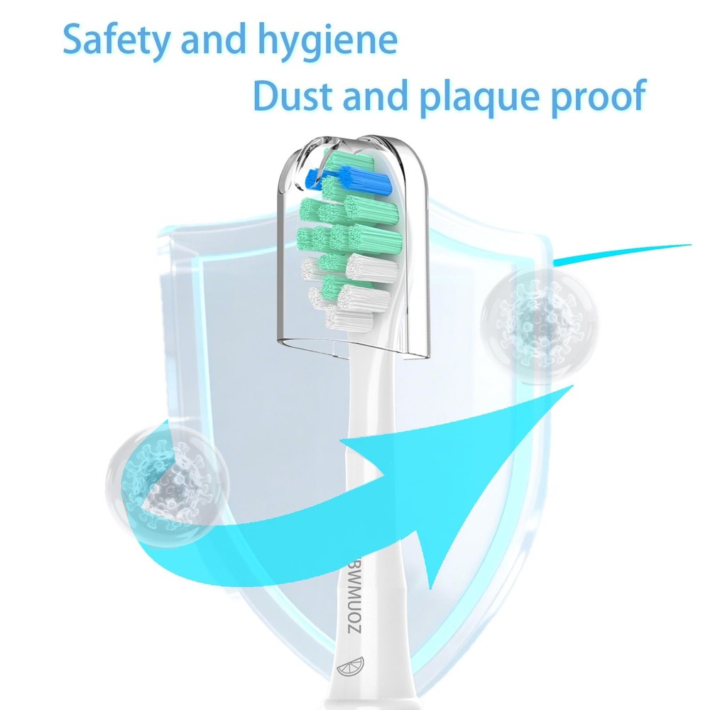 Toothbrush Replacement Heads Compatible with Philips Sonicare, 8 Pack