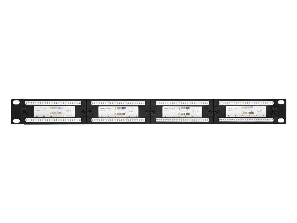 Monoprice 24-port Cat6 Patch Panel (24P 2U) PID-7253 NIB