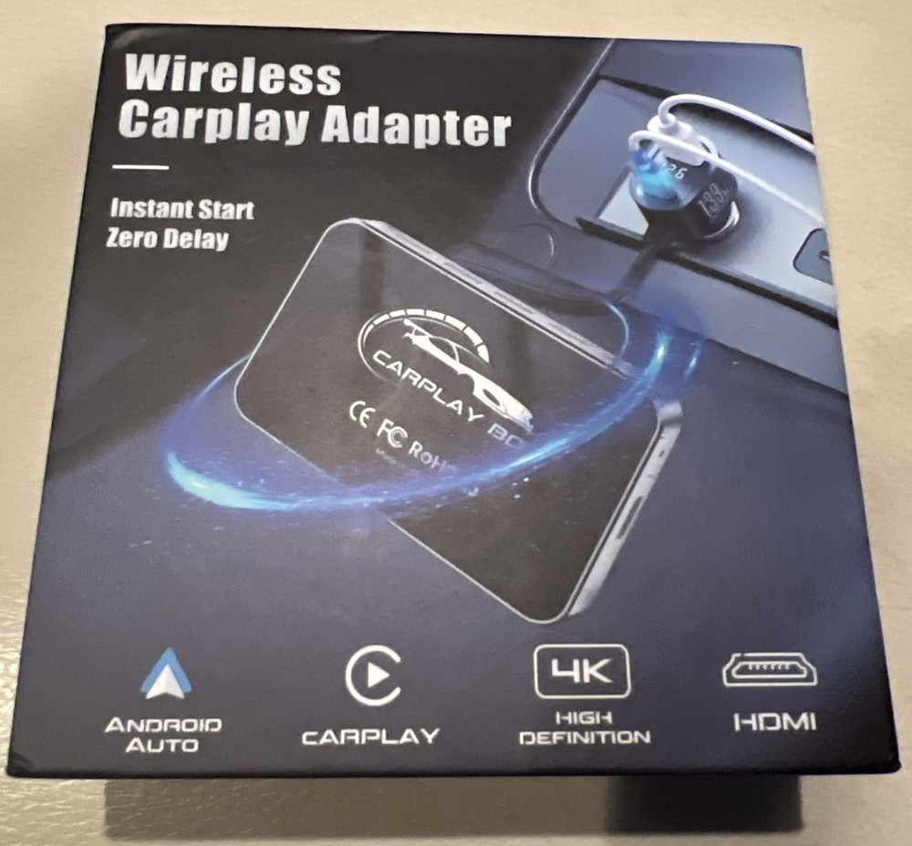 Wireless Carplay Adapter Compatible With Android Auto And Carplay. 4K