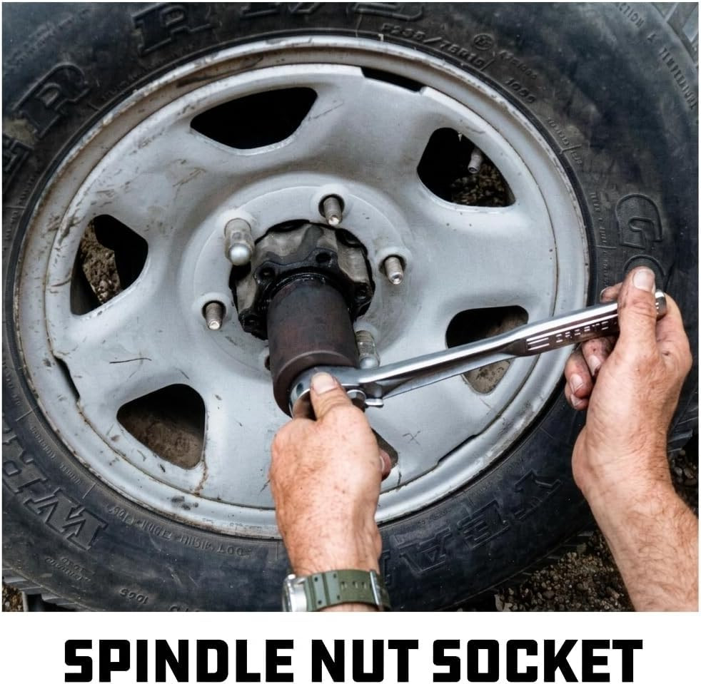 Spindle Socket, 6 Outer Black, 6 Lug, Remove Spindle Nuts, 2-5 Inch Outer, Ford