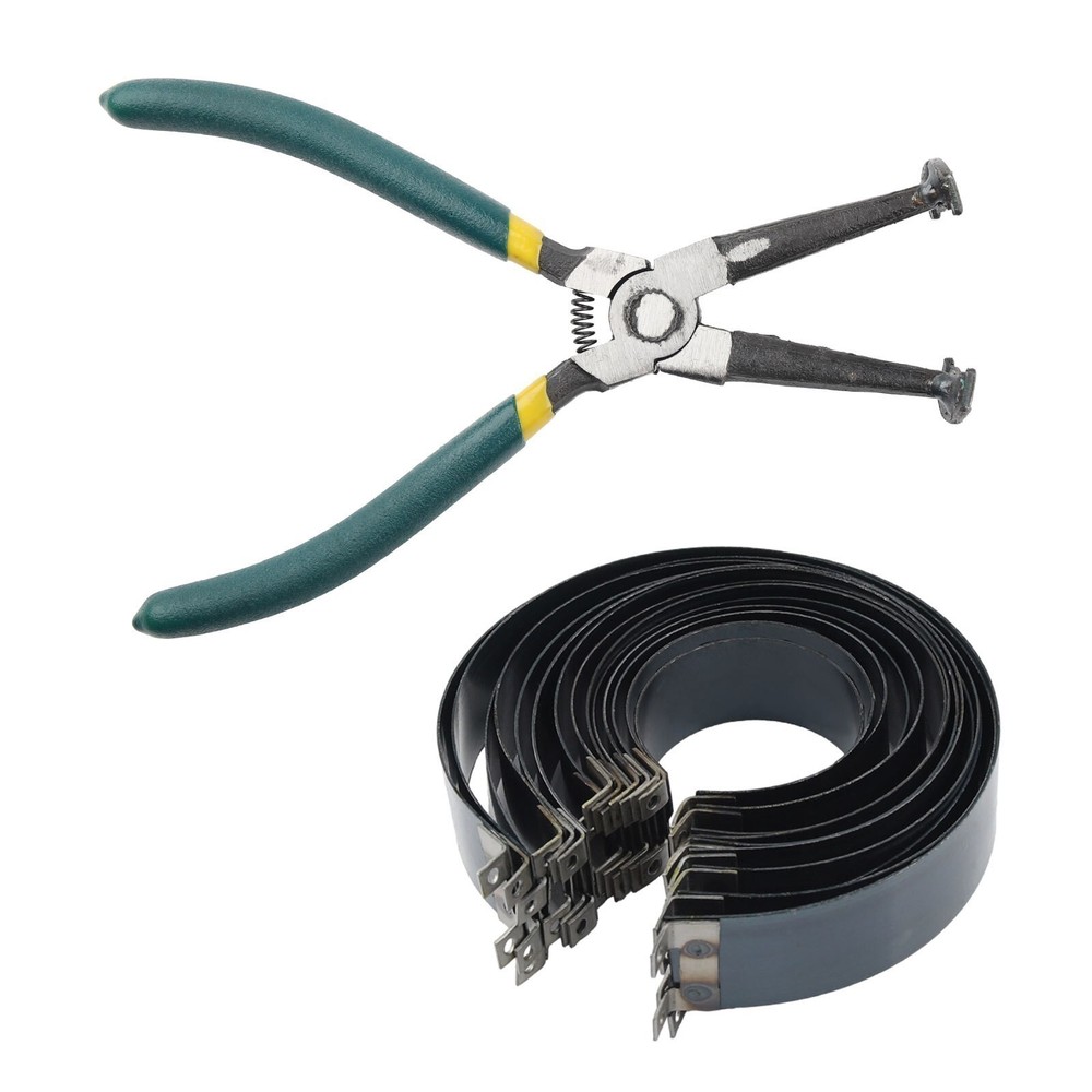 Professional Piston Ring Compressor Cylinder Installer Pliers & 14 Band Tool Kit