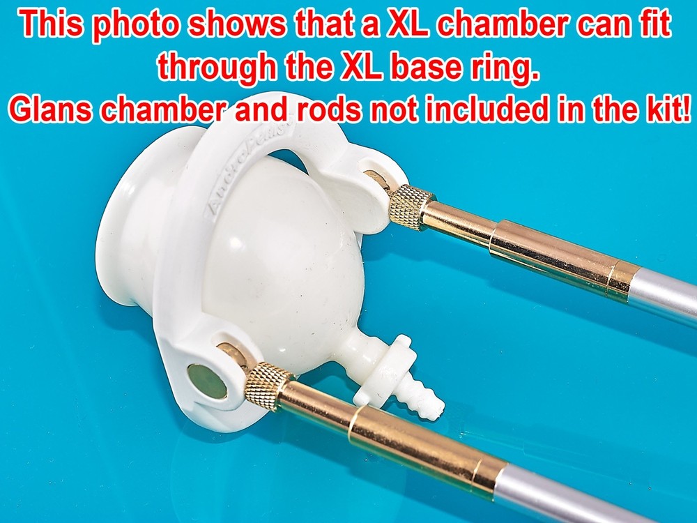 XL base ring + coupling socket Upgrade set for PeniMaster Pro vacuum extender