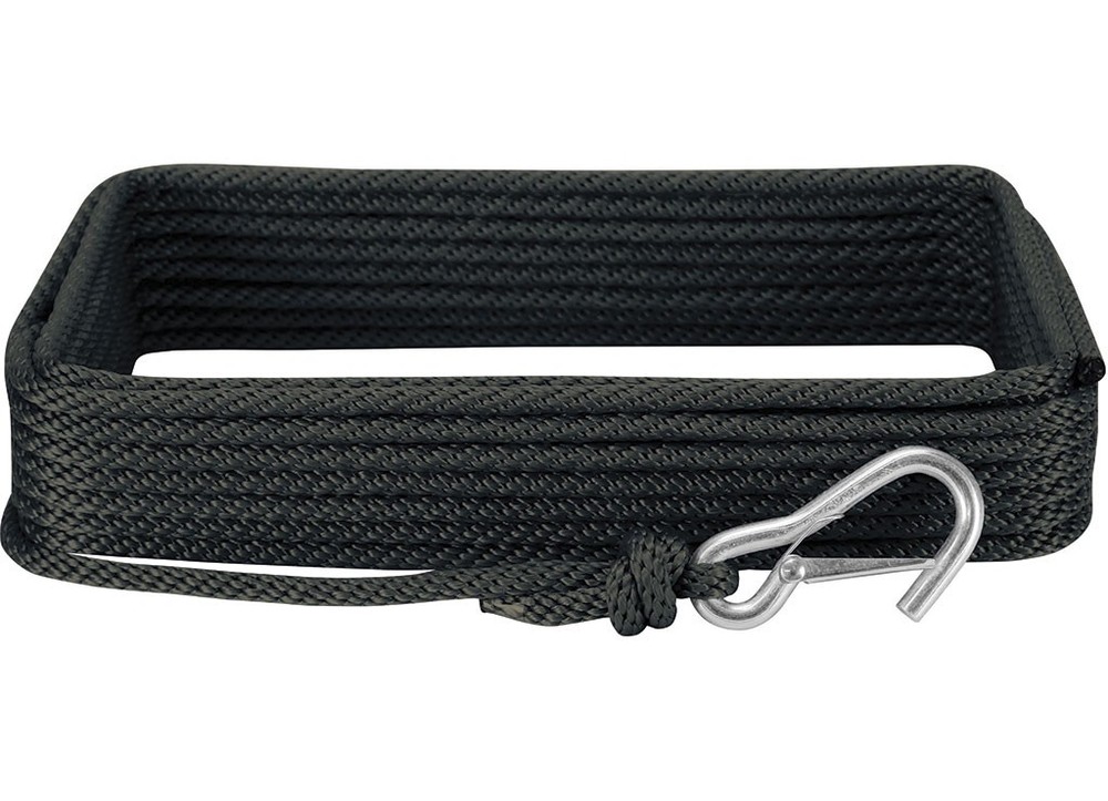 Extreme Max 3006.2027 BoatTector Solid Braid MFP Anchor Line/Hook 3/8"x50' Black