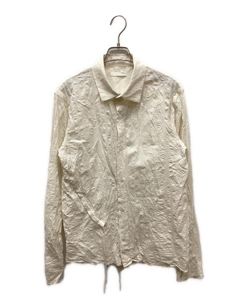 nobuyuki matsui                    Drawstring wrinkle-processed shirt ivory