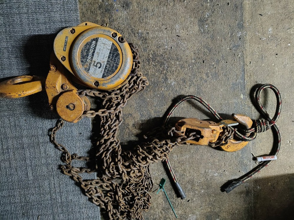 harrington CF050 5 ton hoist