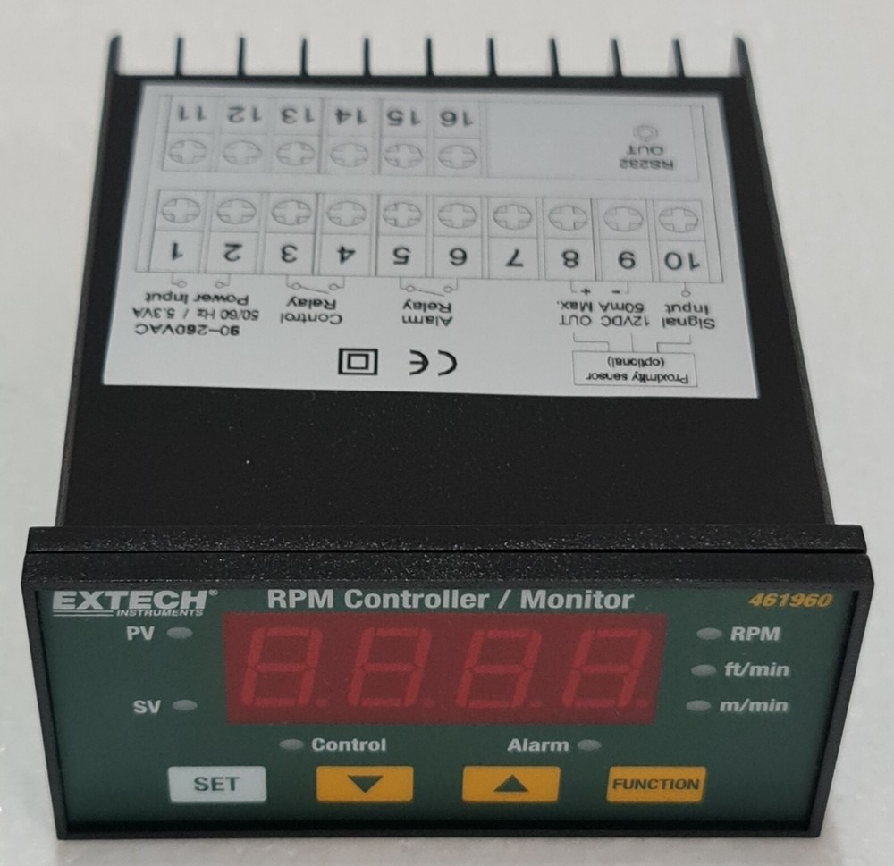 EXTECH 461960 RPM CONTROLLER/MONITOR
