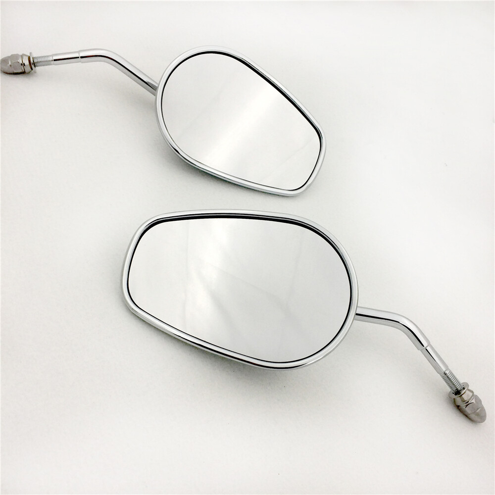 Custom Chrome Big Size Mirrors For Fits 1982-Later Harley Davidson Models (excep
