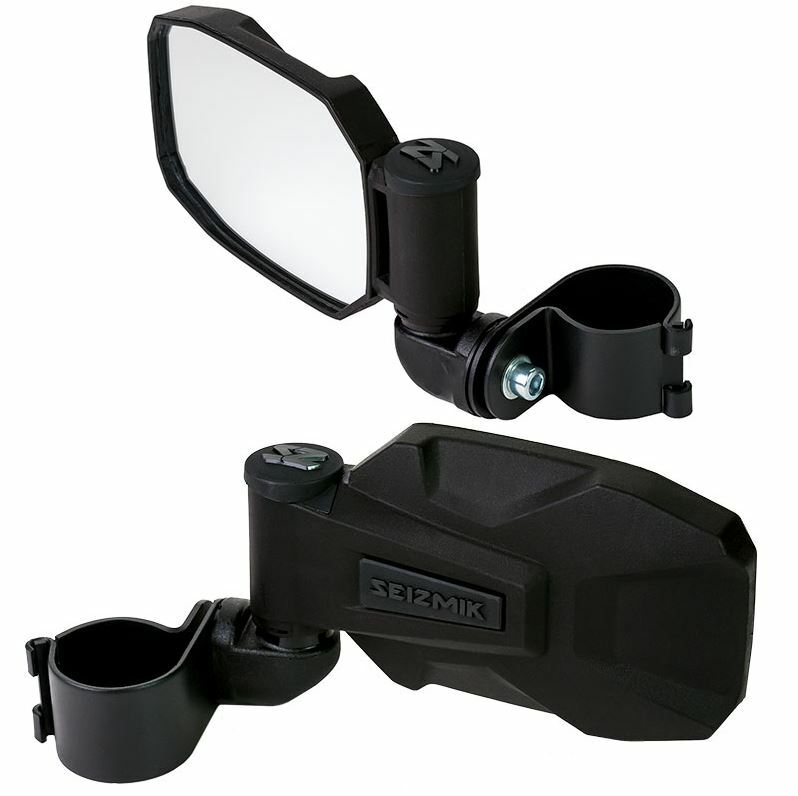 SEIZMIK Strike Side Mirrors Fits  2" Roll Bar Commander Mules Viking Wolverine