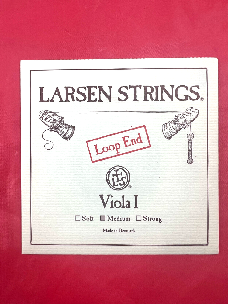 4 x 100% Authentic Larsen Viola A Strings 4/4 Regular Version Loop