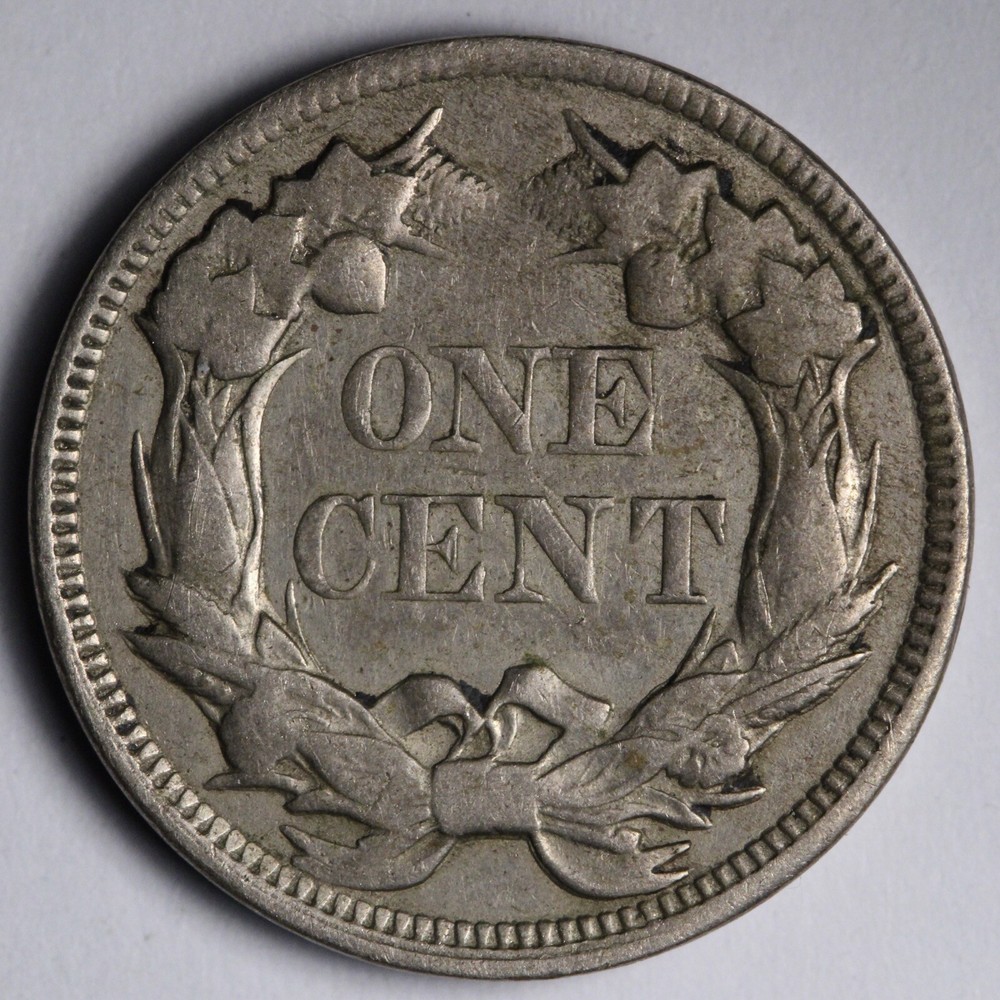 1857 Flying Eagle Cent Penny FINE E120 WWNT