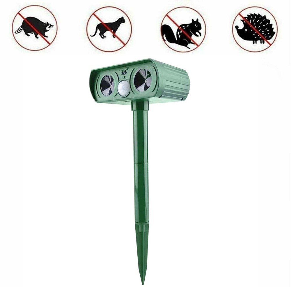 Animal Repeller Humane Motion-Activated Pest Deterrent with 110° Detection Angle