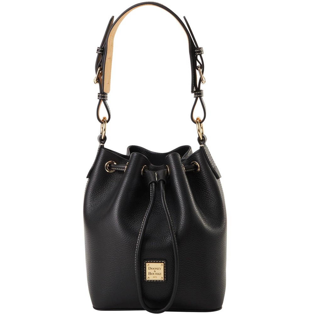 Dooney & Bourke Lucca Leather Small Drawstring | Black