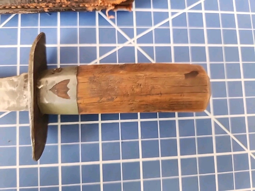 Antique D.E. Perry Handmade Custom Fighting Knife With Sheath! 1887!