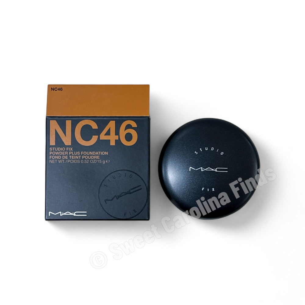 MAC Studio Fix Powder Plus Foundation NC46 15g /0.52oz NEW ✔️ Original Formula