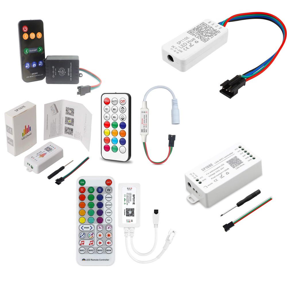 WS2812B WS2811 LED Strip Light Mini LED RF WiFi Bluetooth Music Pixel Controller