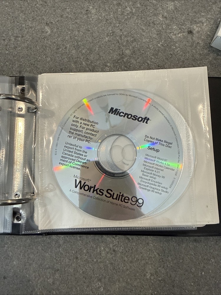 Gateway Windows 98 OEM Software Bundle with COA and Manuals