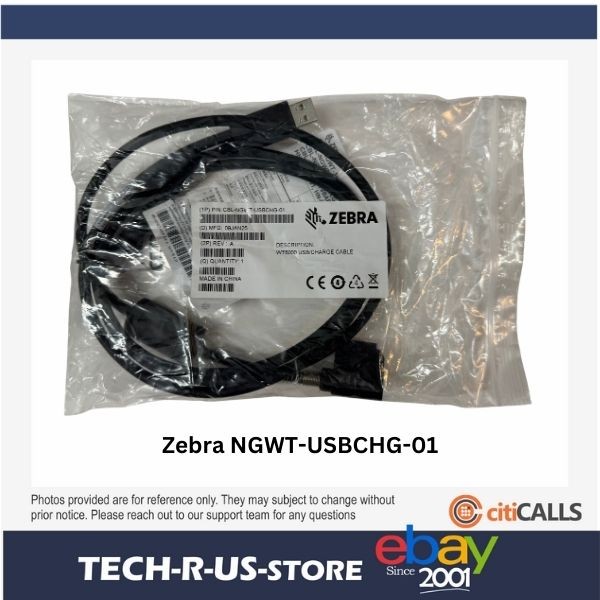 Zebra CBL-NGWT-USBCHG-01 WT6000 USB/CHARGING CABLE - Black