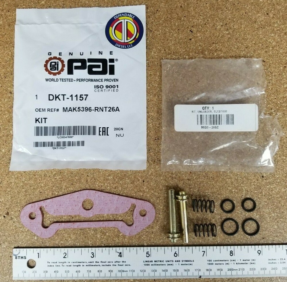 Unloader Kit for Midland Air Compressor. PAI# DKT-1157 Ref# Mack 5396-RNT26A