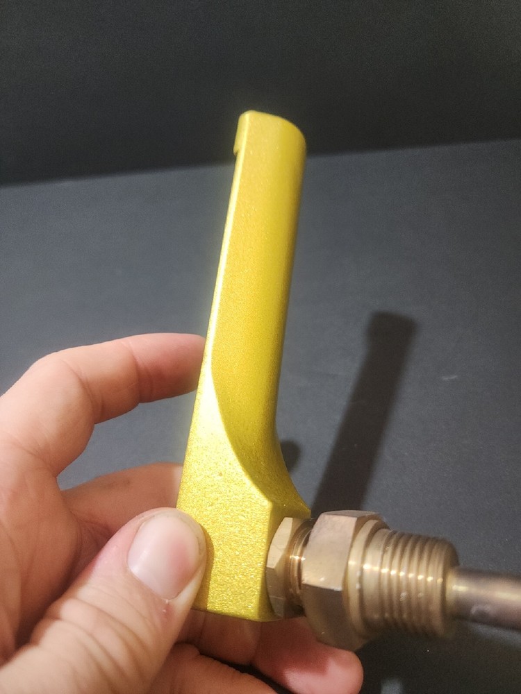 Thermometer V form Quality brass - 0-100 C Ship