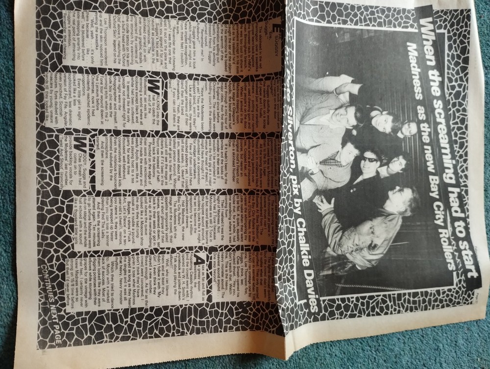 Sk214 Ephemera 1980S Article pop Group Madness