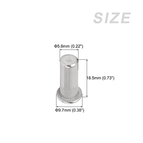 Sealed Rivet Nuts ()Pcs, 304 Stainless Steel Blind Closed End Threaded M5 20
