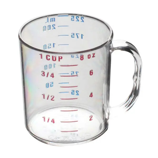 Thunder Group PLMC008CL 1 Cup Dishwasher Safe Polycarbonate Measuring Cup