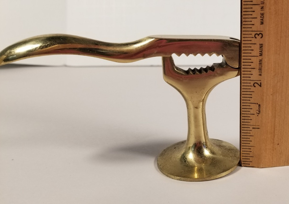 Vintage Brass Footed Nutcracker Japan MCM