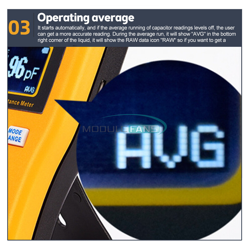 M6013 ESR Capacitance Ohm Meter Handheld Resistance Capacitor Circuit Tester