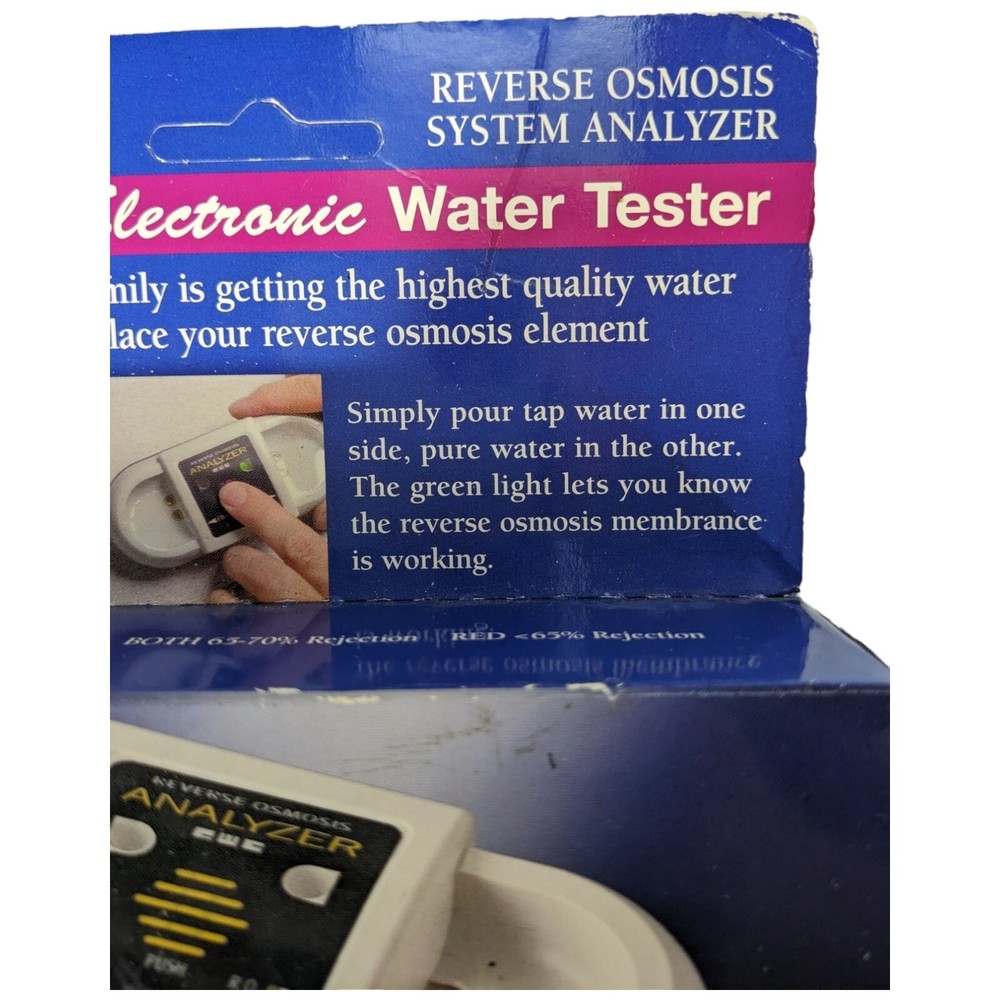 Water Quality Tester Reverse Osmosis System Analyzer 10-293 Electronic
