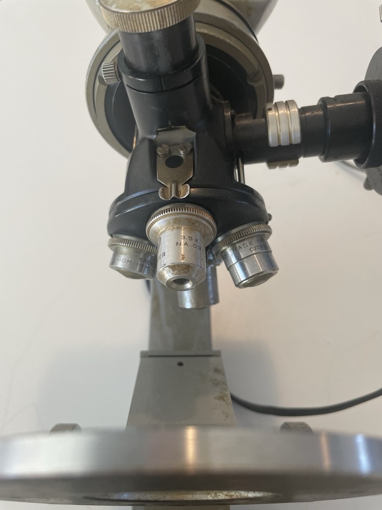 Spencer Microscope Four Lenses with light 403105