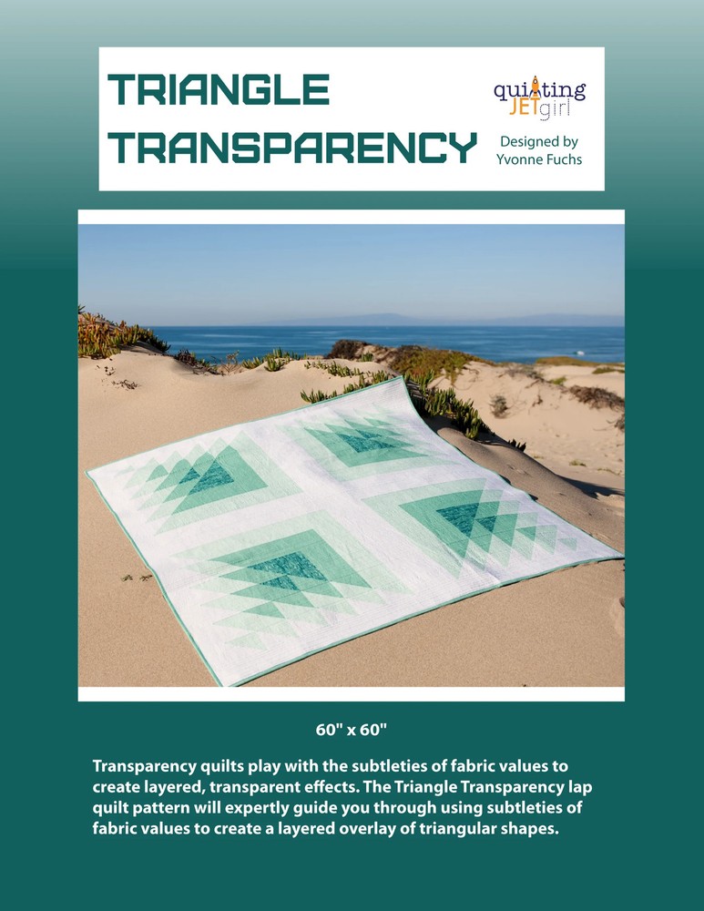 Triangle Transparency Pattern by Quilting Jet Girl