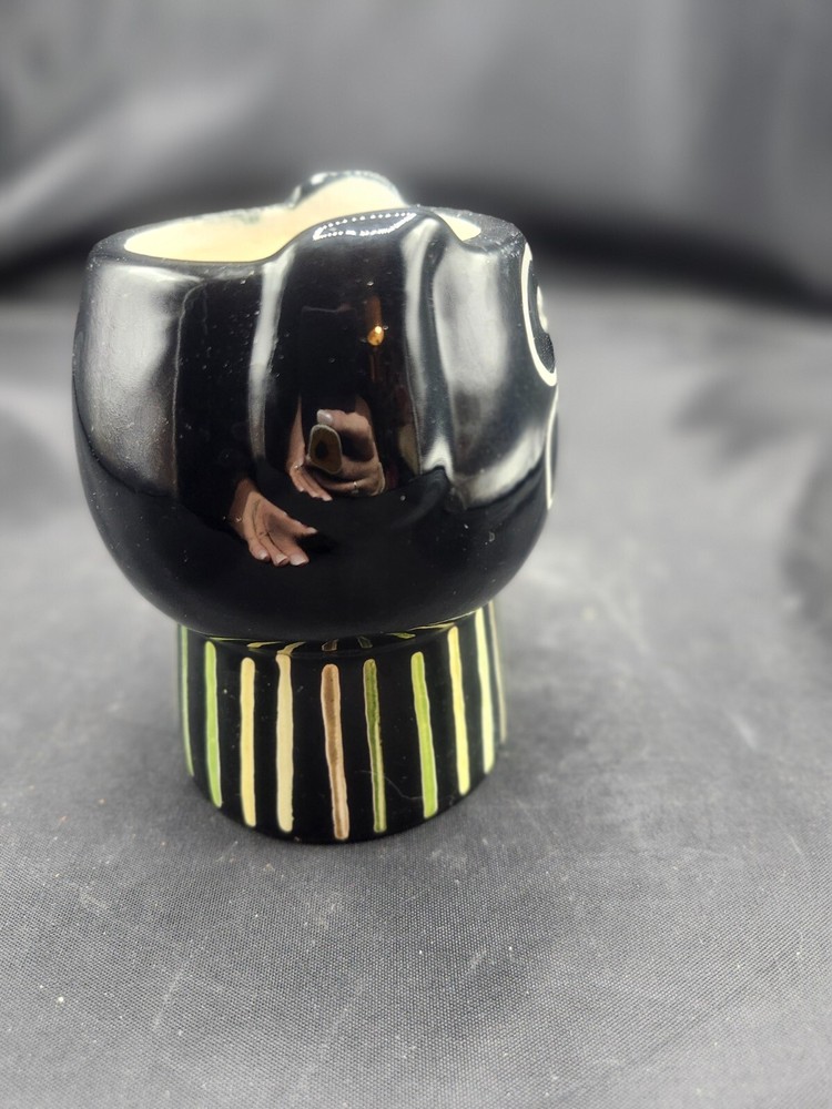 Ceramic Cartoon Painted Black Dog Planter Threshold for Target