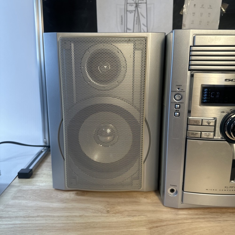 Sharp XL-MP130 High Power Micro Component System W CD, Cassette, & Tuner~ Works
