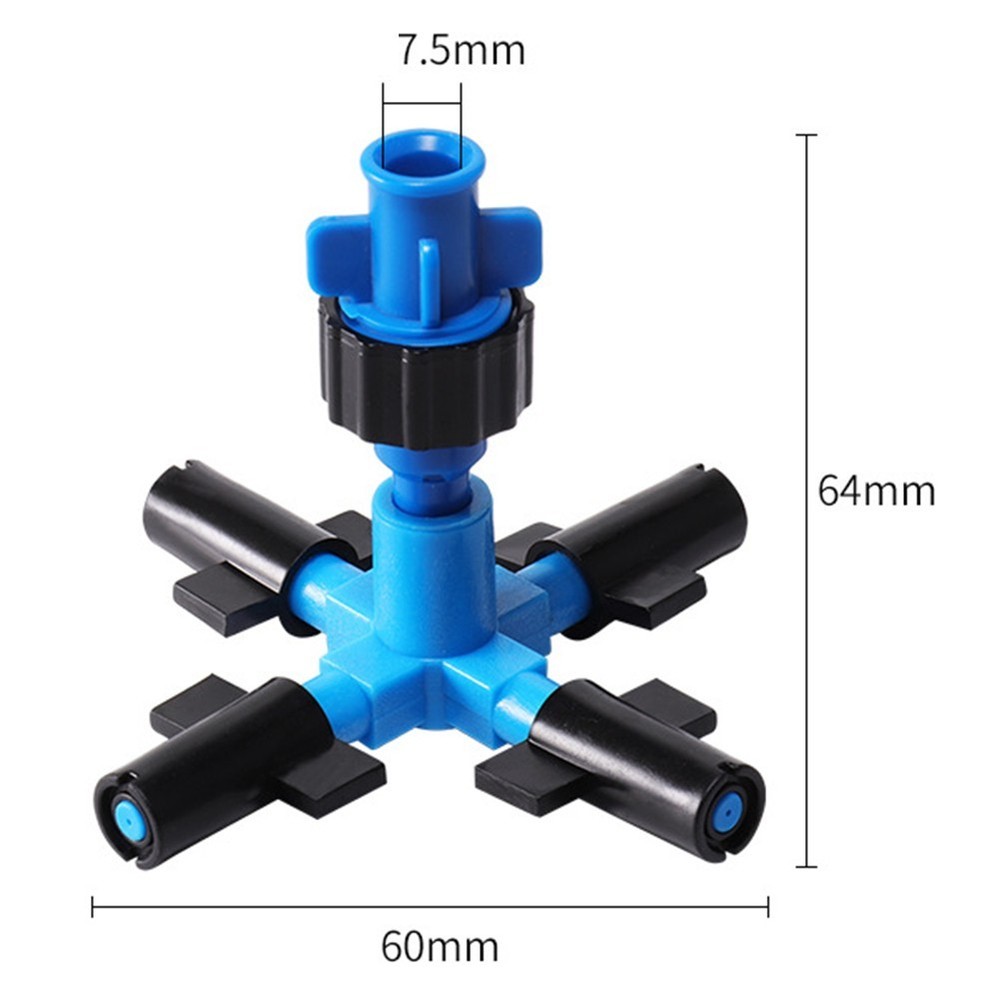 Atomizing Sprinkler with Four Outlet Design for Optimal Water Distribution