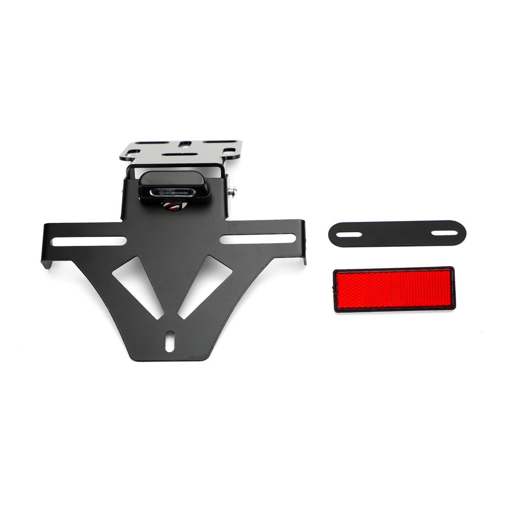 Motorcycle Adjustable Angle License Number Plate Frame Holder Bracket