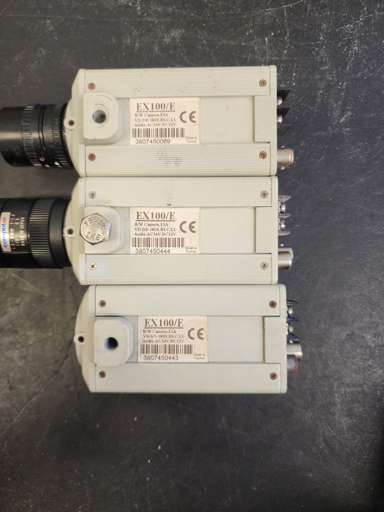 (3) Everfocus EX100/E CCD Black & White Security Camera