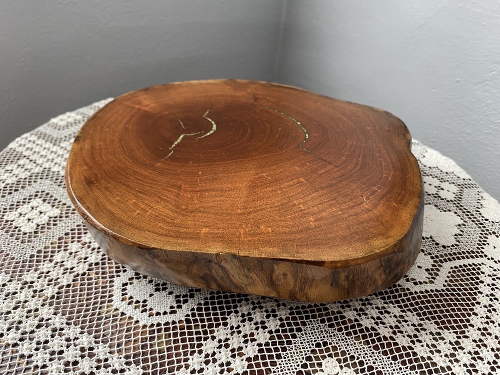Vintage Live Edge Lazy Susan