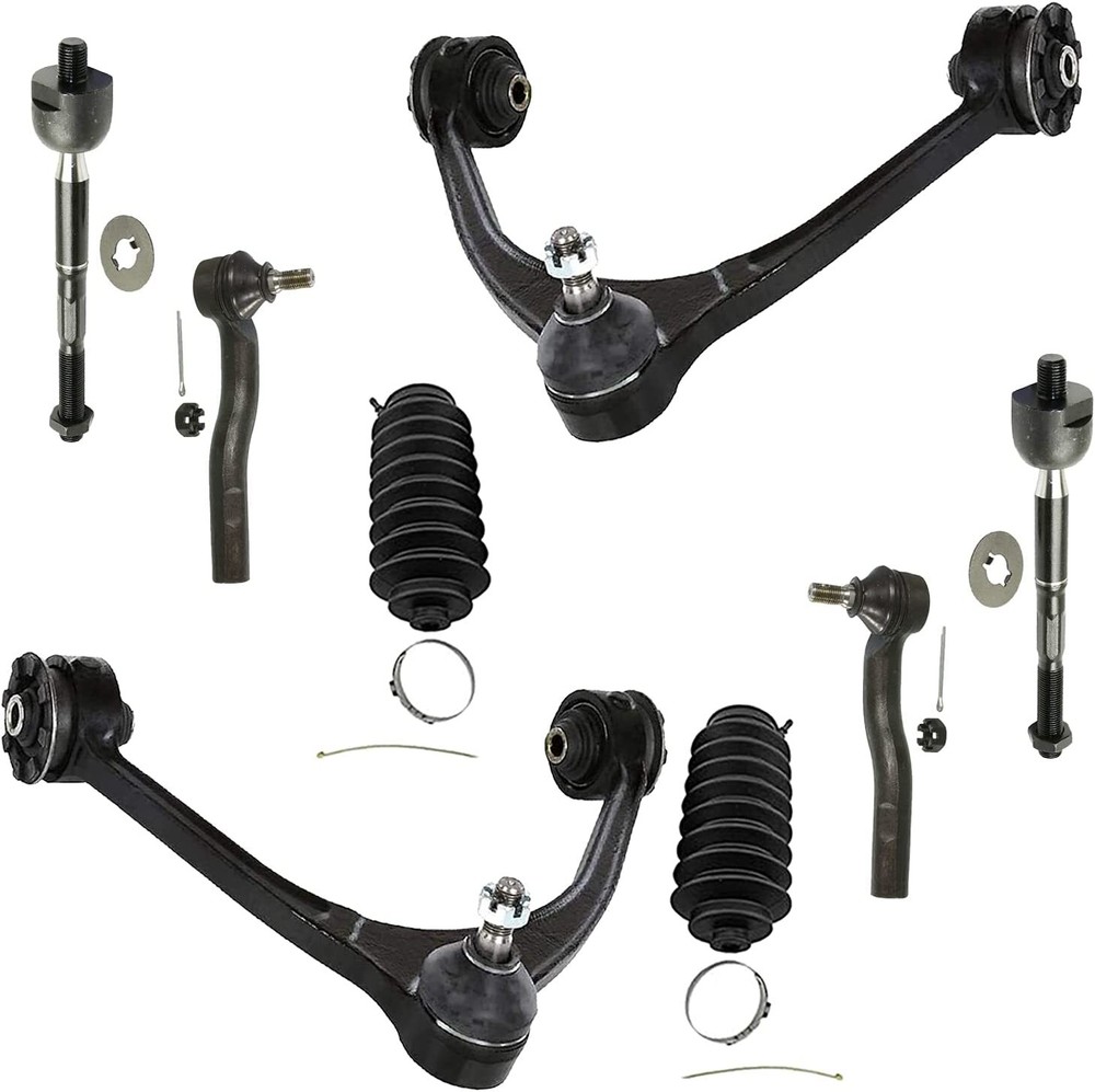 8pc Front Upper Control Arms + Outer Inner Tierod Ends for Lexus 1998-2005 GS300