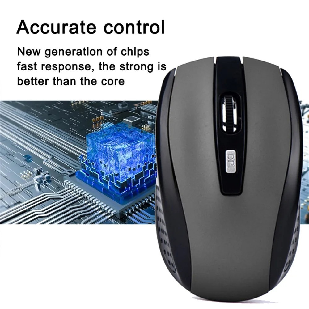 Wireless Optical Mouse Mice 2.4GHz USB Receiver For Laptop PC Computer DPI