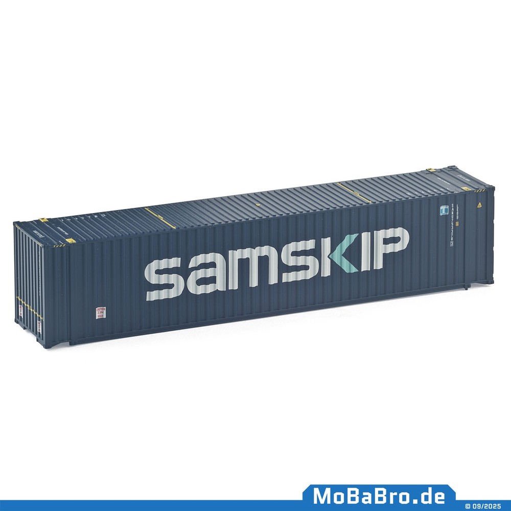 Blue 45ft Container "SAMSKIP" in 1:87 (H0 - NEM380)