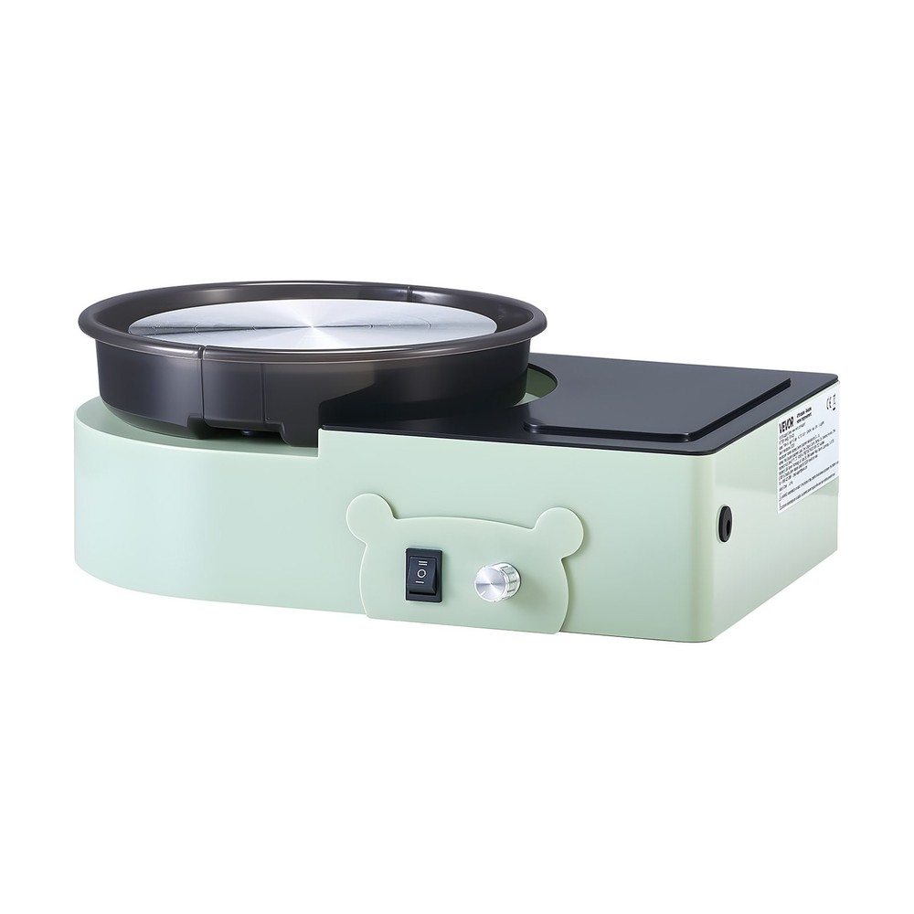 HOT/ Mini Pottery Wheel,6 inch Turntable,Forward and Reverse Rotation,Adjustabl