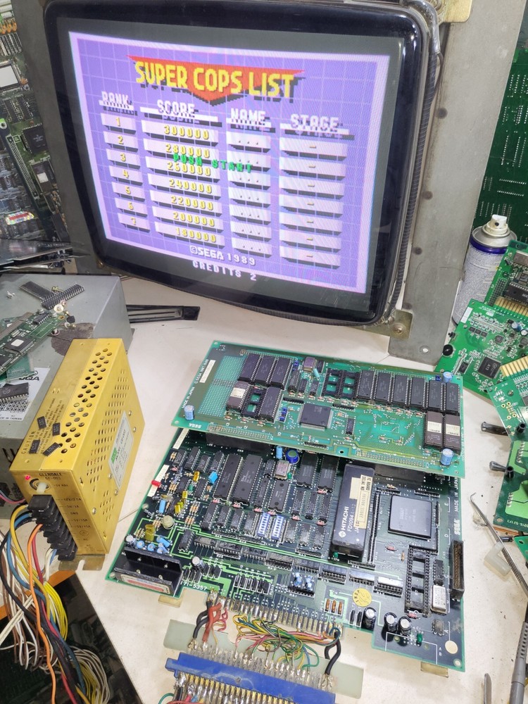 Original Sega E-Swat Arcade PCB Board Tested Working 100%