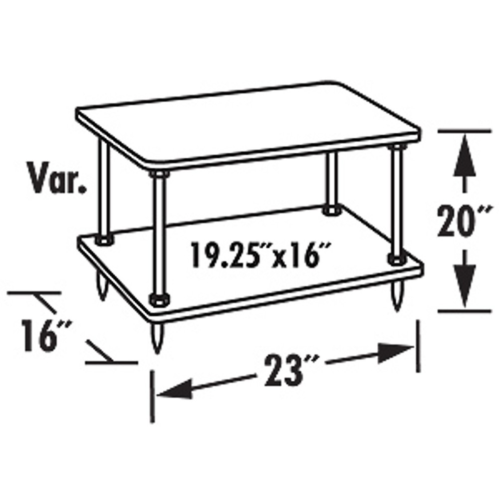 Salamander Archetype 2.0 2-Shelf Audio Rack Black Ash