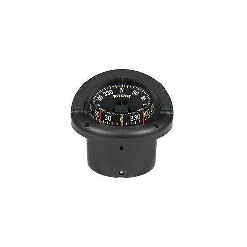 Ritchie Compass, Flush Mount, 3.75" Combi, Black HF-743