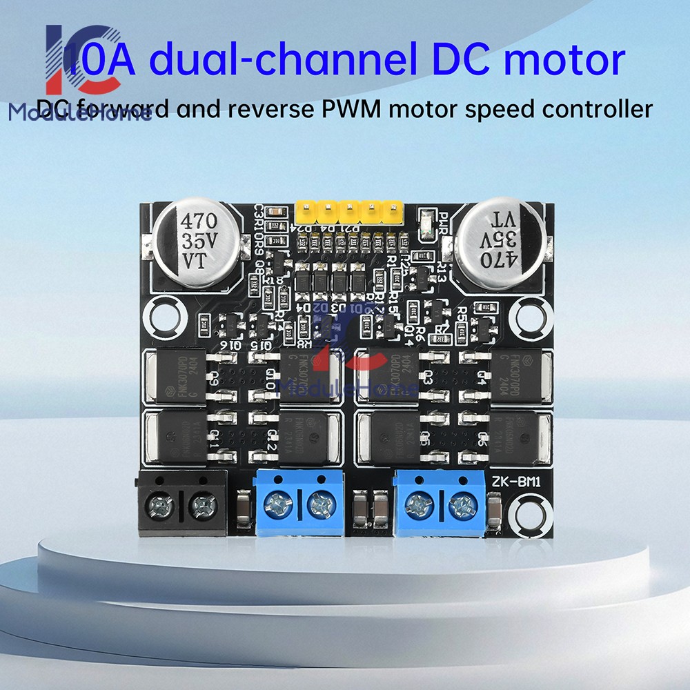 DC 3-18V 10A PWM DC Motor Speed Controller, Forward/ Reverse Motor Driver Module