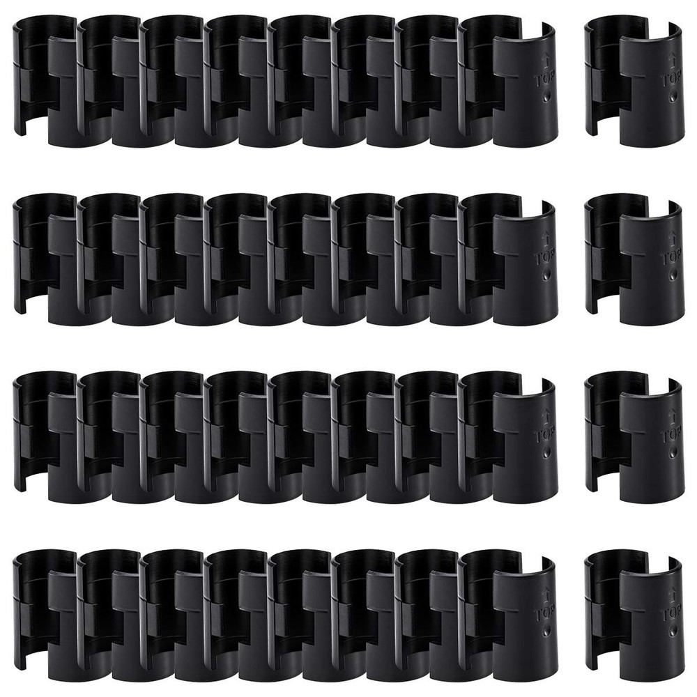 72 Pack Wire Shelving Shelf Lock Clips for 1" Post- Shelving Sleeves Replacem...