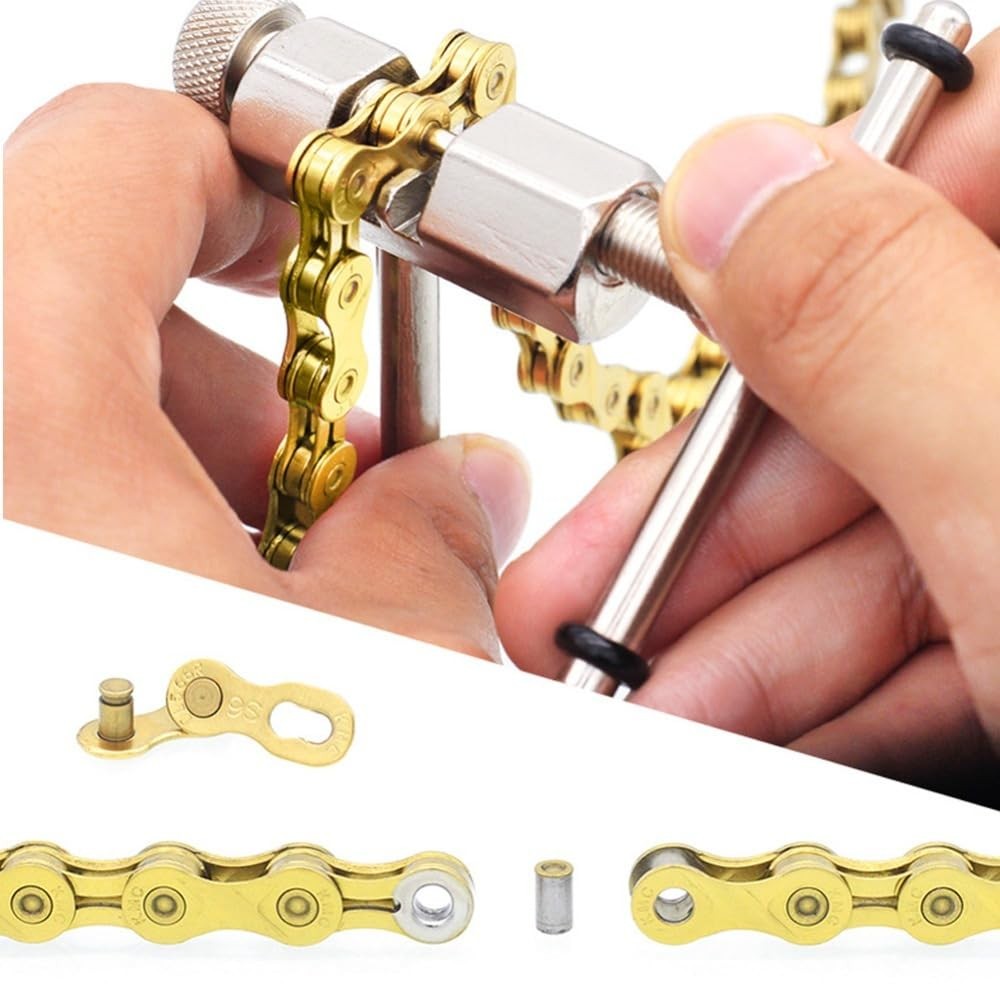 8 Pcs Bicycle Chain Breaker Replacement Pins Maintenance Repair Accessory Silver