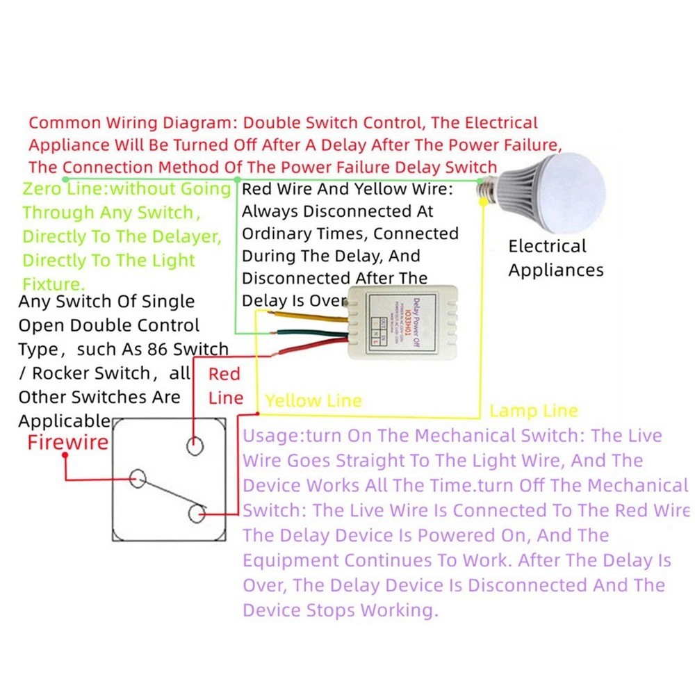 2pcs 1-480min timer adjustable isolation delay control voltage Y8M8