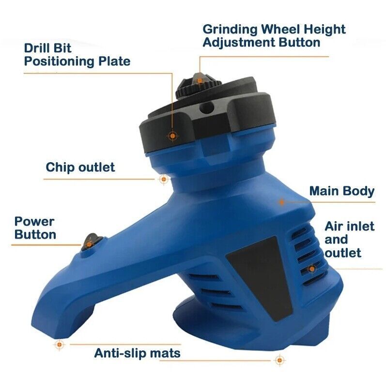 Automatic Electric Drill Bit Sharpener Grinding Machine 95W 110V Power Tool