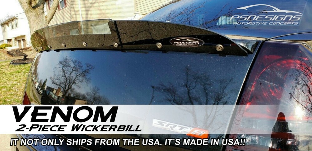 PSDesigns 2PC Wickerbill compatible with 2005- 10 Chrysler 300 SRT